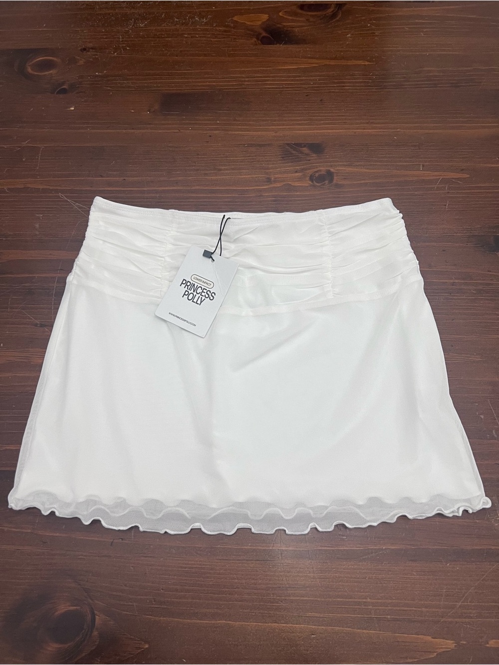 NWT Princess Polly White Mini Skirt Size 6